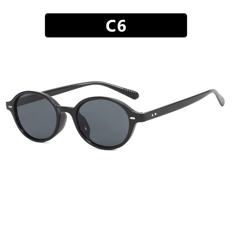 Retro Oval Nerd Glasses Frame with Prescription Option & Anti-Blue Light for Women