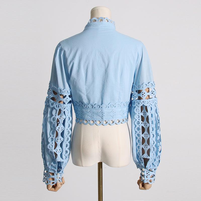 Damen Vintage Hofstil Spitze Prinzessin Ärmel Solide Langarm Top Langer Rock Anzug