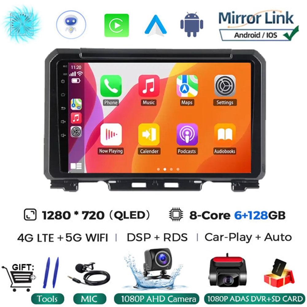 9 Inch Android 14 For Suzuki Jimny JB64 JB74 2018 - 2020 Multimedia Video Player Car Radio Stereo GPS Navigation Carplay