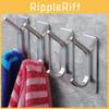 Durable Stainless Steel Coat Hooks Strong Adhesive Easy To Install In Any Room
