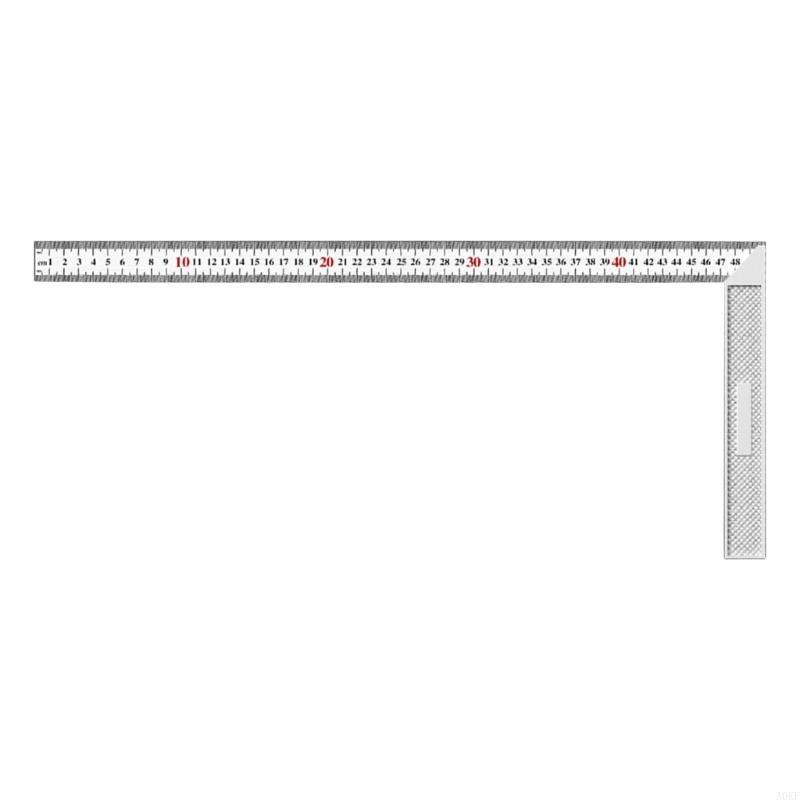 Clear Scale Square Angles Ruler Tool For Craftsmen Builders Accurate Measurement A0KF
