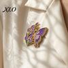 Butterfly Scarves Brooch Enamel Flower Pin, Floral Badge for Women, Inscet Shaped Pin Coats Sweaters Alloy