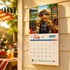Feestelijk Cadeau 2027 Grappige Schotse Hooglandkoe Wandkalender, Schattig Boerderijdier 12 Maanden Keukenplanner Schots Hangend voor Rustieke Woondecoratie Kalender