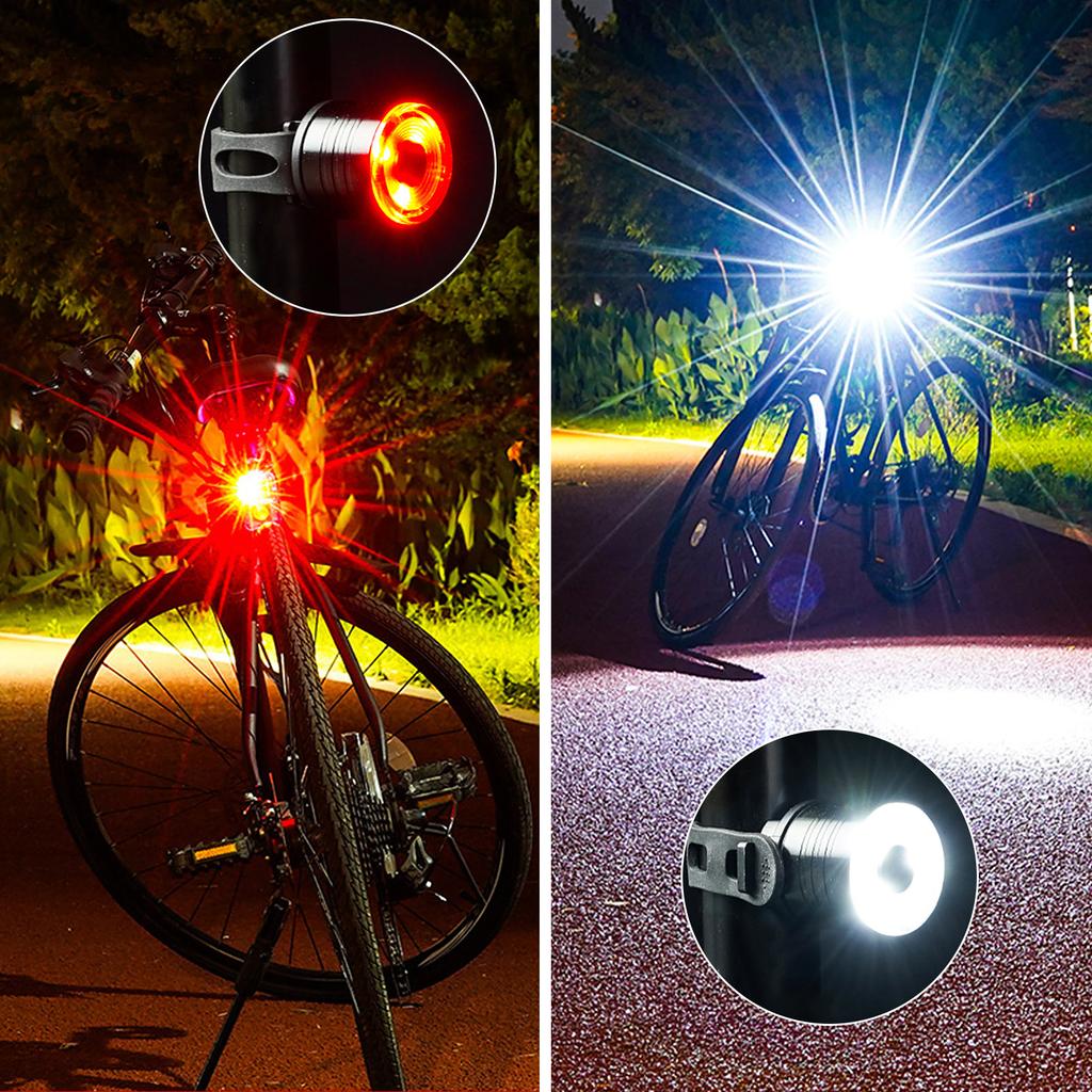 Luce LED Posteriore MTB – Visibilità Notturna, Impermeabile, Batteria Ricaricabile (5 LED)