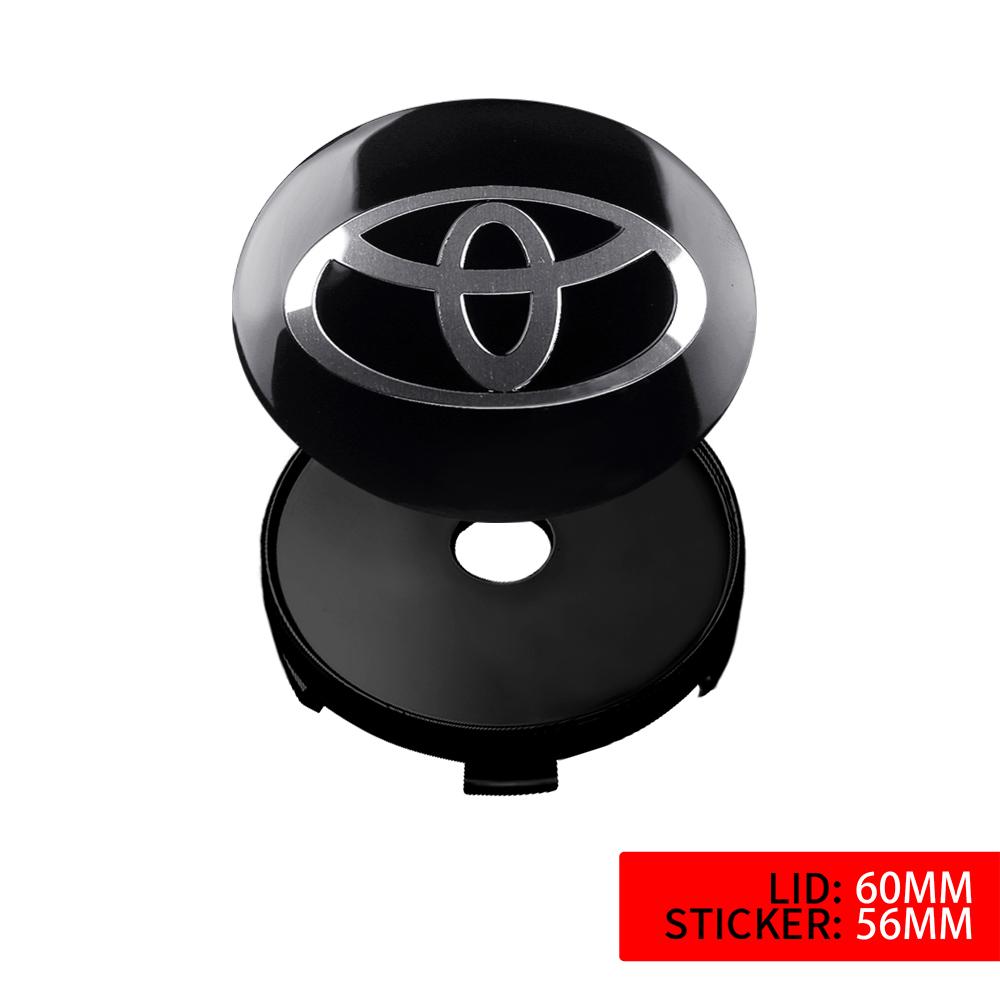 2026 Nuovo Per Toyota 4pz 56/60MM Tappi Centrali Mozzo Ruota Auto Coprimozzo Cerchione Decalcomanie Per Toyota Avalon Mirai Avensis Prado Hilux VVT-I 4W
