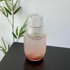 Retro-Wasserkaraffe und Gläserset Hitzebeständig 540ml Saftkrug mit 145ml Becher geprägtes Glas Teekanne Tassenset für Saft Eistee Wasser