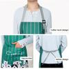 Cute Cartoon Prints Kitchen Apron Waterproof Wear-resistant Work Apron Household Oil-proof Antifouling Barista Apron