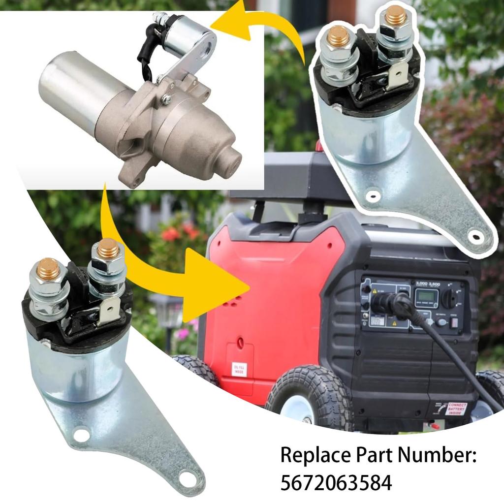 Quick Responses Starter Solenoid Relays Accessory With 3500W Quiet Inverters Generator Replaces 56720 63584 Use
