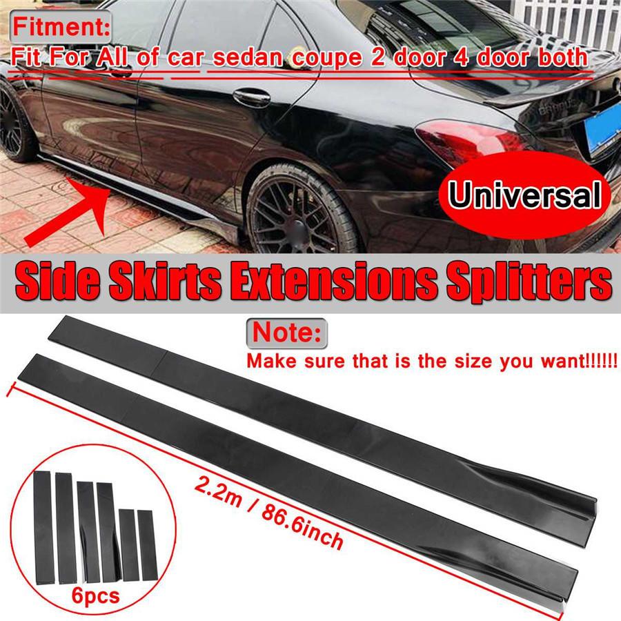 Side Skirt Extensions Splitters For -For Car Sedan Coupe 2 Door 4 Door Universal -For BMW F10/F11 520i 528i 535i...
