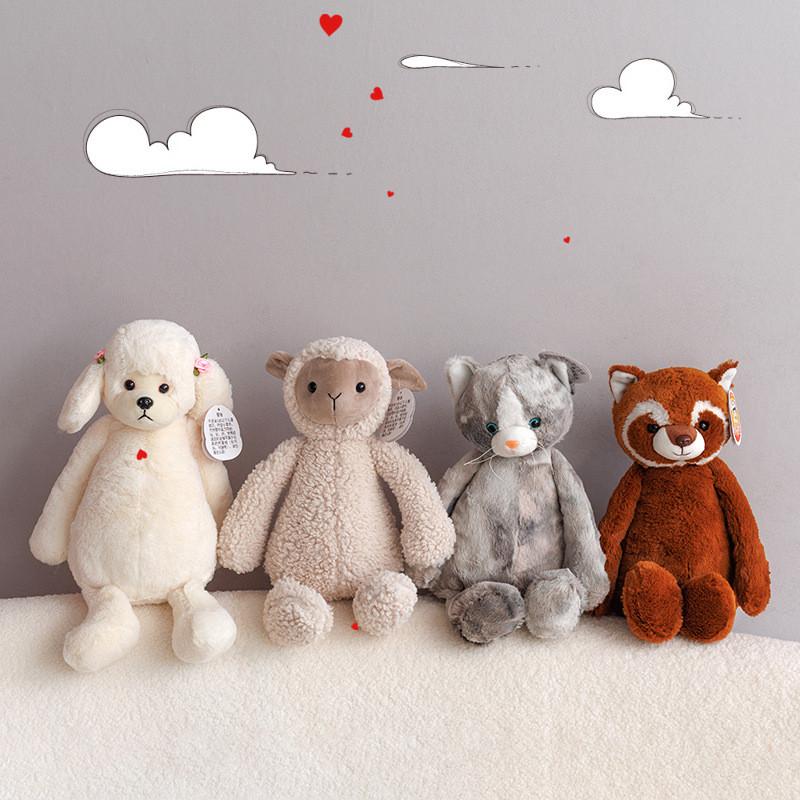 Creative Cute Raccoon Small Plush Toy Poodle Children Accompanied Large Doll