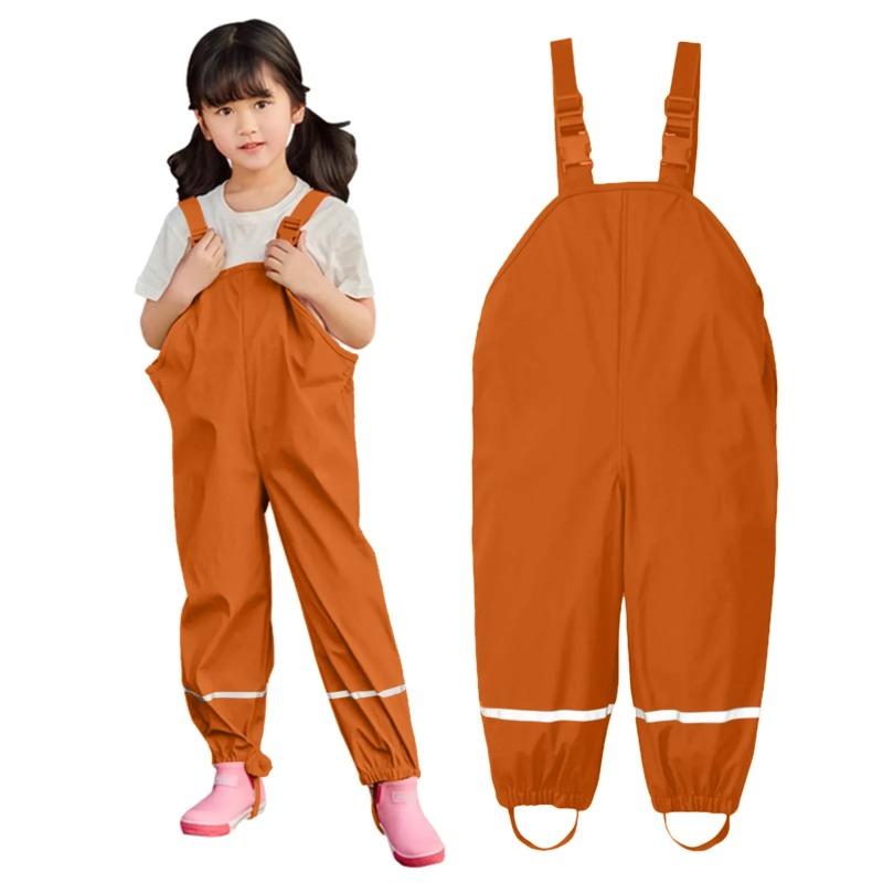 Kinder Wasserdichte Regenhose Kleinkind Kinder Jungen Mädchen Regenhose Winddichte Wasserdichte Latzhose Overall Kleidung