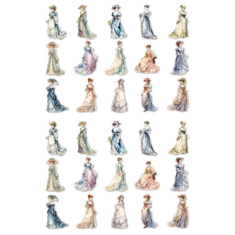 1 Sheet Handbook Sticker Set, Scrapbooking Decorative Sticker Adhesive Sticker for Luggage Glass Planners Notebook