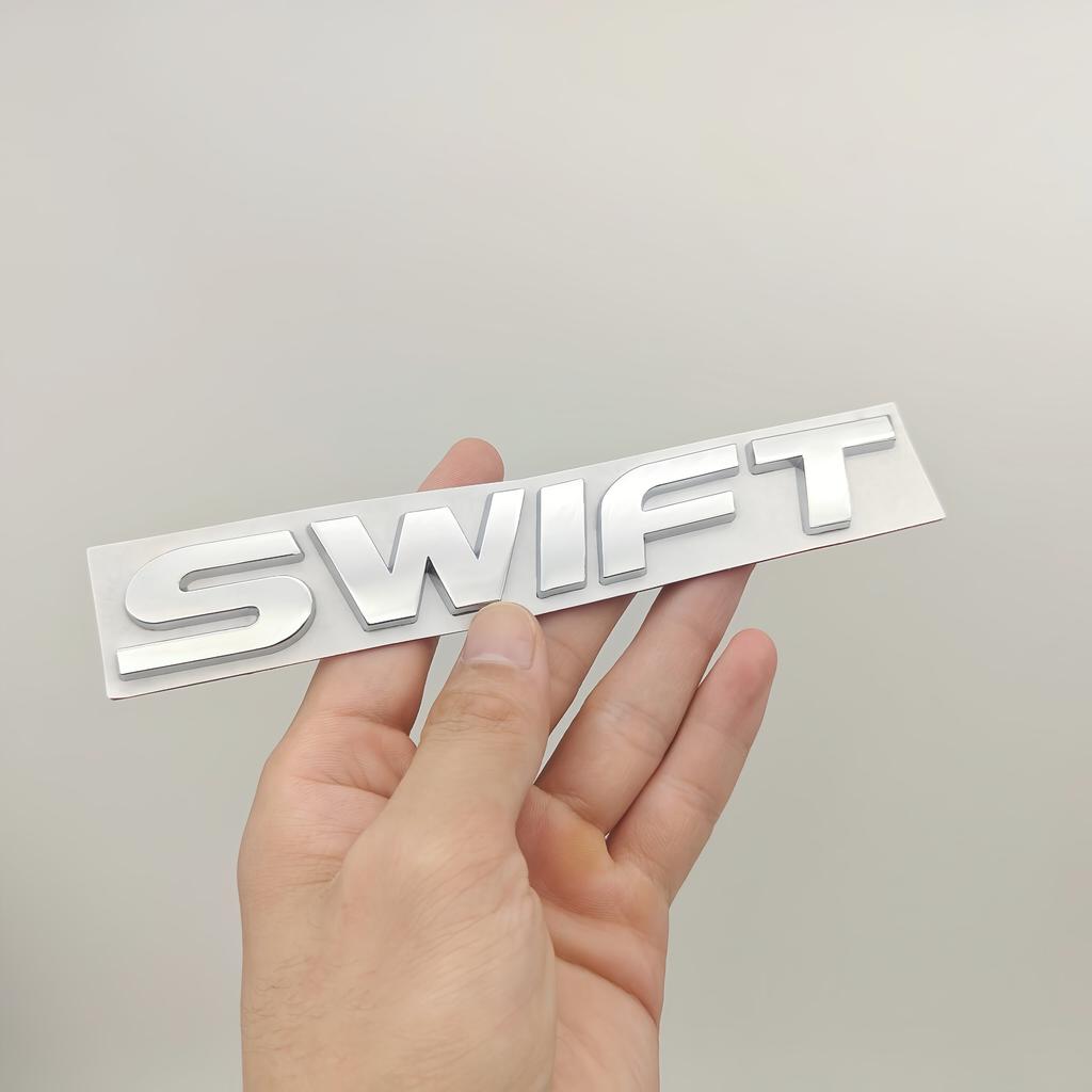 1pc 3d Metal  Swift Badge Sticker Car Rear Trunk Logo Emblem Decal for Swift