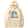 Japonské Anime Dámská Mikina Bavlna Volná Streetwear Ležérní Trička Dlouhý Rukáv Hip-hop Top Dámské Oblečení