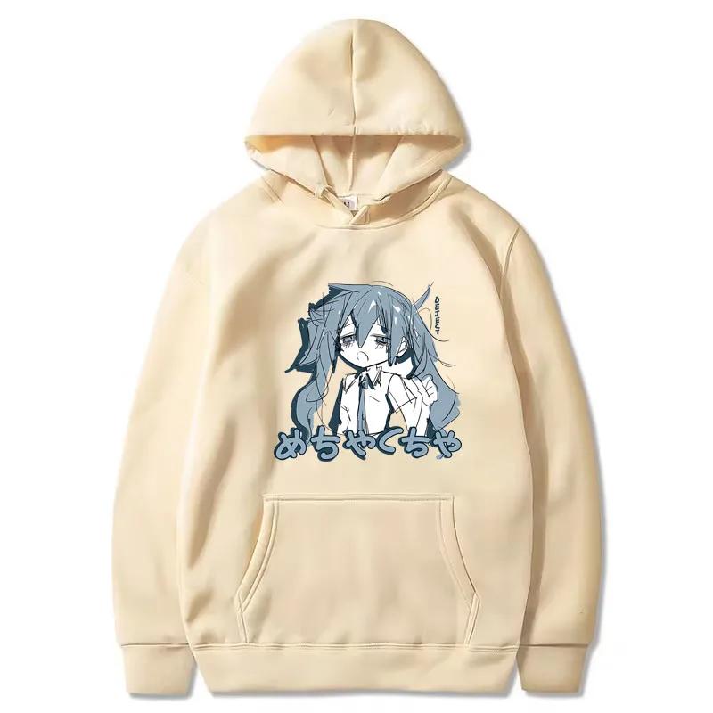 Japonské Anime Dámská Mikina Bavlna Volná Streetwear Ležérní Trička Dlouhý Rukáv Hip-hop Top Dámské Oblečení