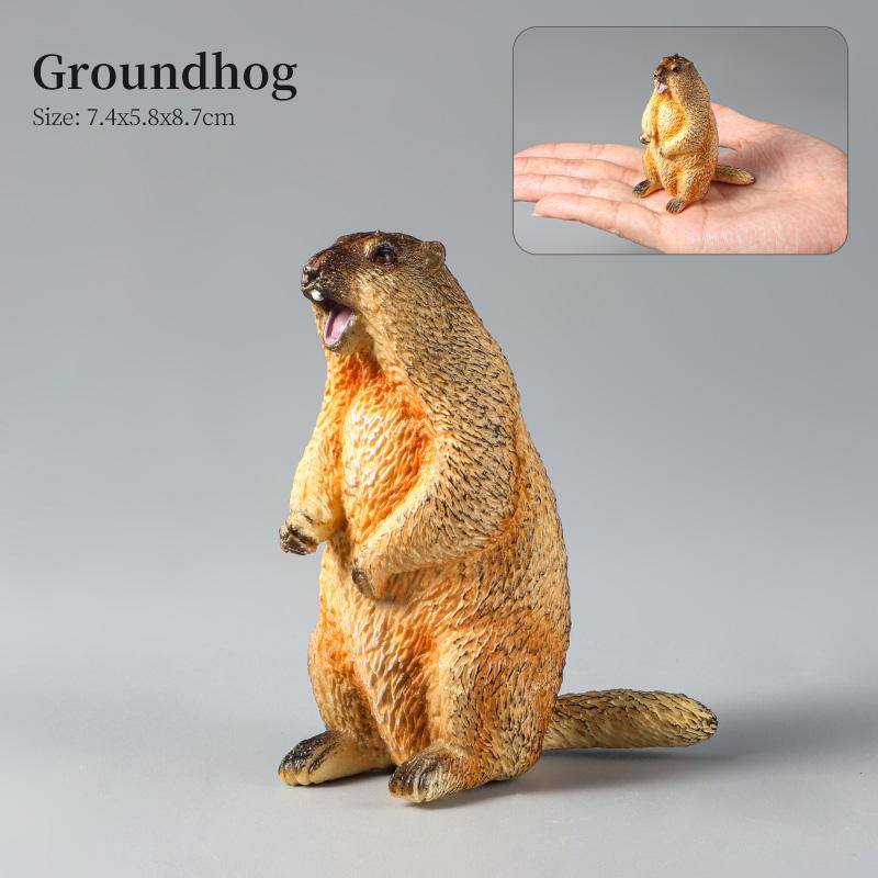 Montessori Wild Animals Model Toy Set - Lion Elephant Antelope Action Figures Miniature Zoo Figurines Educational Kids Gift