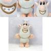 Adorable Anime Cartoon Small White Pig Brownie Buba Booba Plush Stuffed Toy For Kids