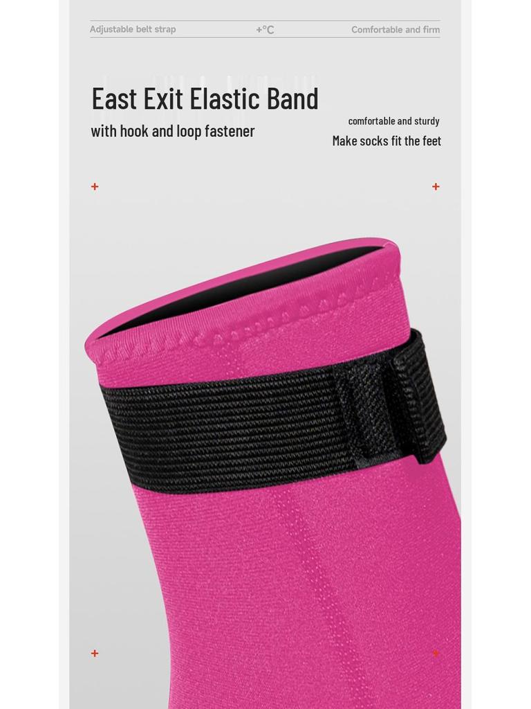 3mm Non-Slip Dive Socks: Wear-Resistant, Thickened, Warm for Winter Swimming, Surfing, Snorkeling, and Wading.