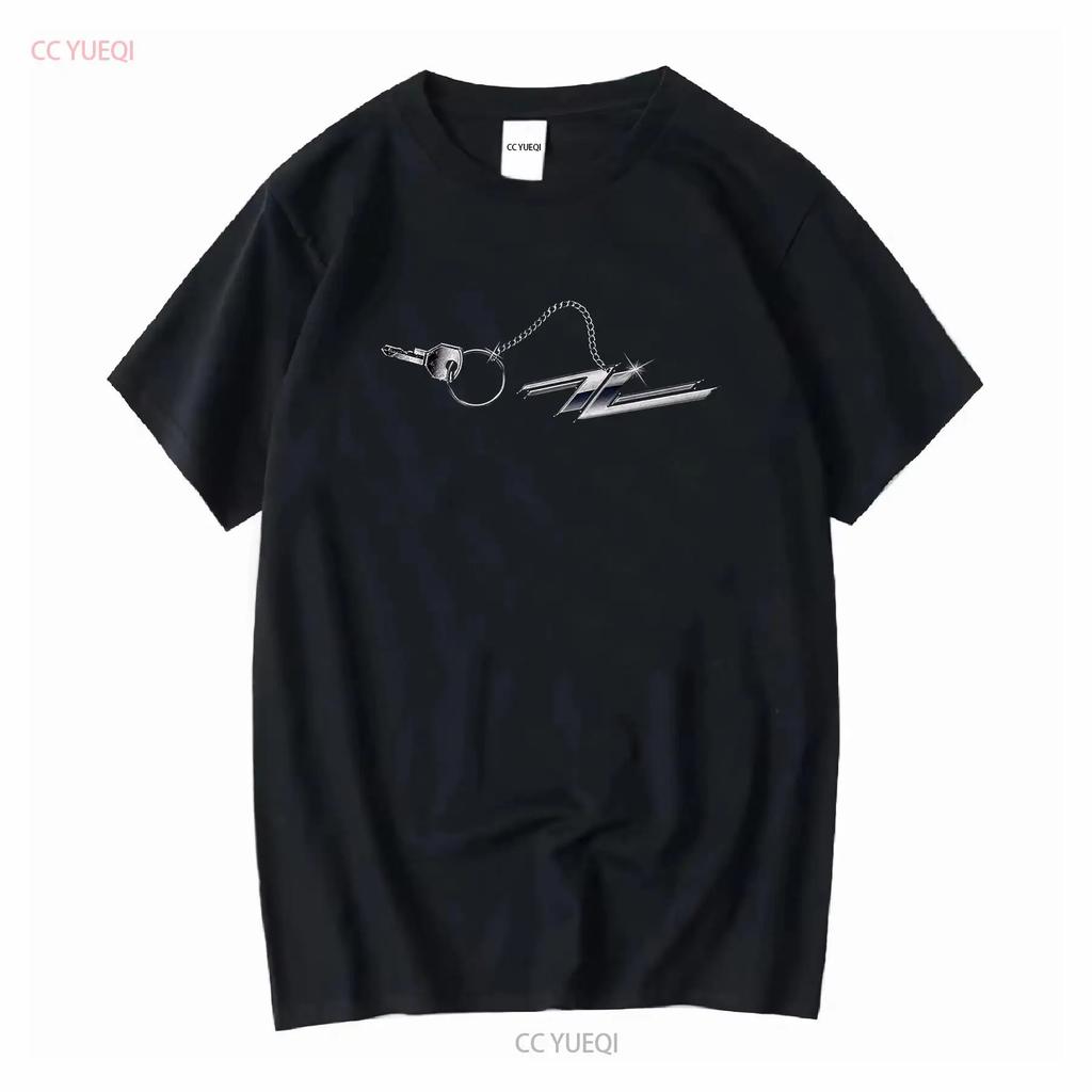 T-shirt Zz Top Porte-clés Hot Rod Lavage Vintage Décontracté Streetwear Légèrement Stretch Polyvalent Unisexe Respirant Homme