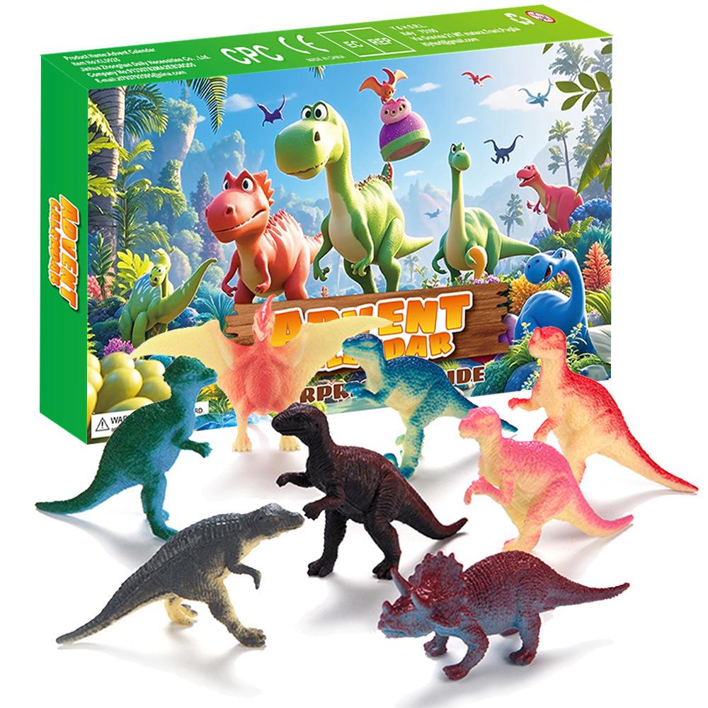 24denní dinosauří vánoční odpočítávací krabička: Trhací hra a dárek pro děti