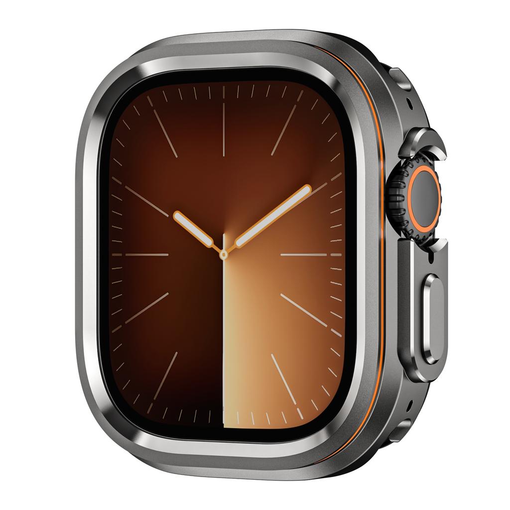 Halo Style Aluminum Alloy Case For Apple Watch Ultra Case 49mm Metal Frame Bumper Protective for iWatch Ultra 2/3 49MM luxurious Protector Cover