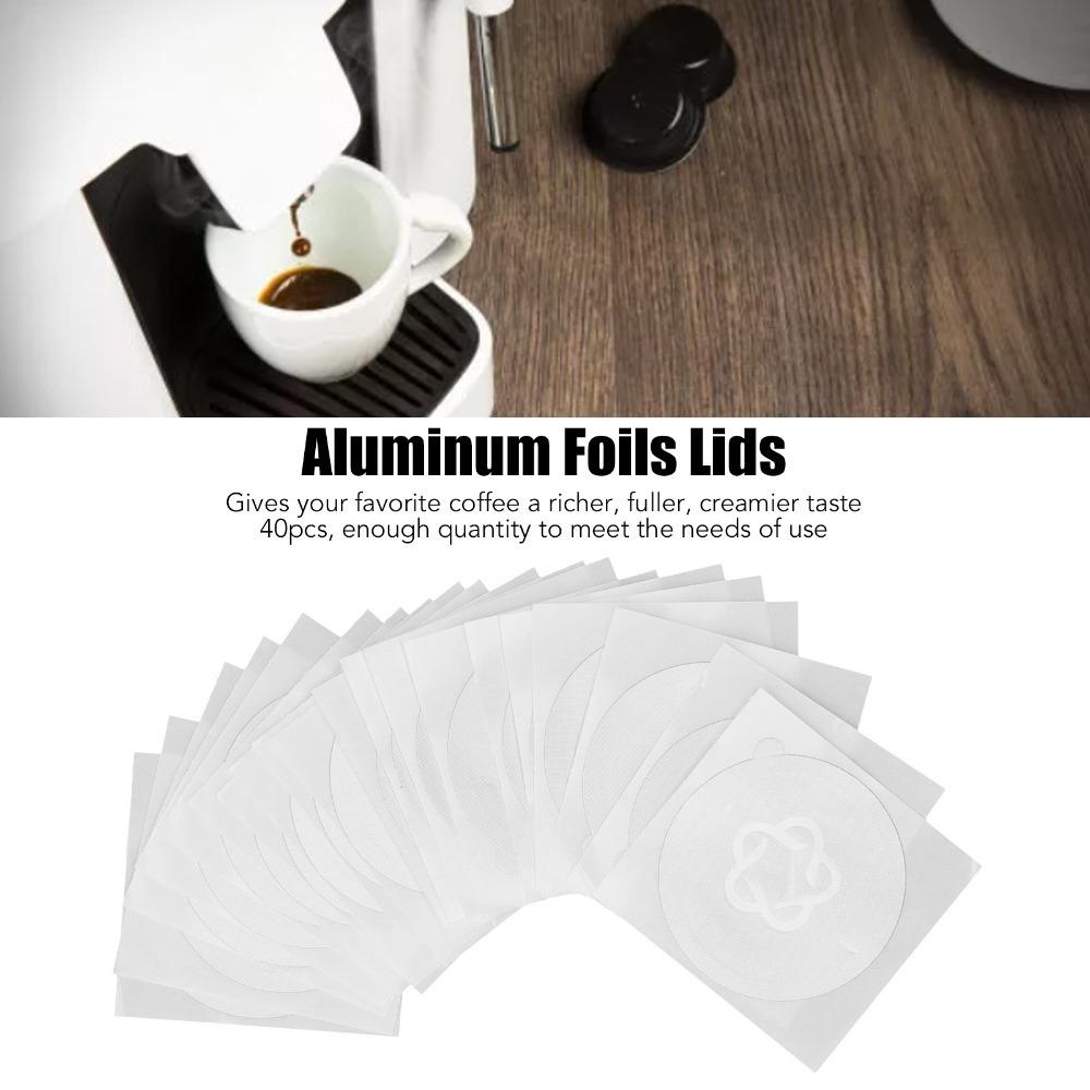 50 PCS set Aluminum Foil Material Aluminum Foil Sealing Stickers Silver Foil Sealing Lids  Home Use