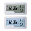 Digital Thermometer with Temperature & Humidity Monitor Accurate Humidity Gauge Room Thermometer with Clock for Home