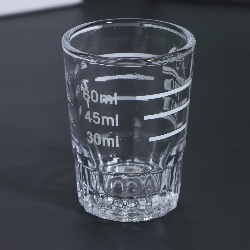 45/60Ml Thickened Glass Measuring Cups With Measurement Marks Perfect For Coffee Brewing Cocktail Mixing Home Bar Appliances