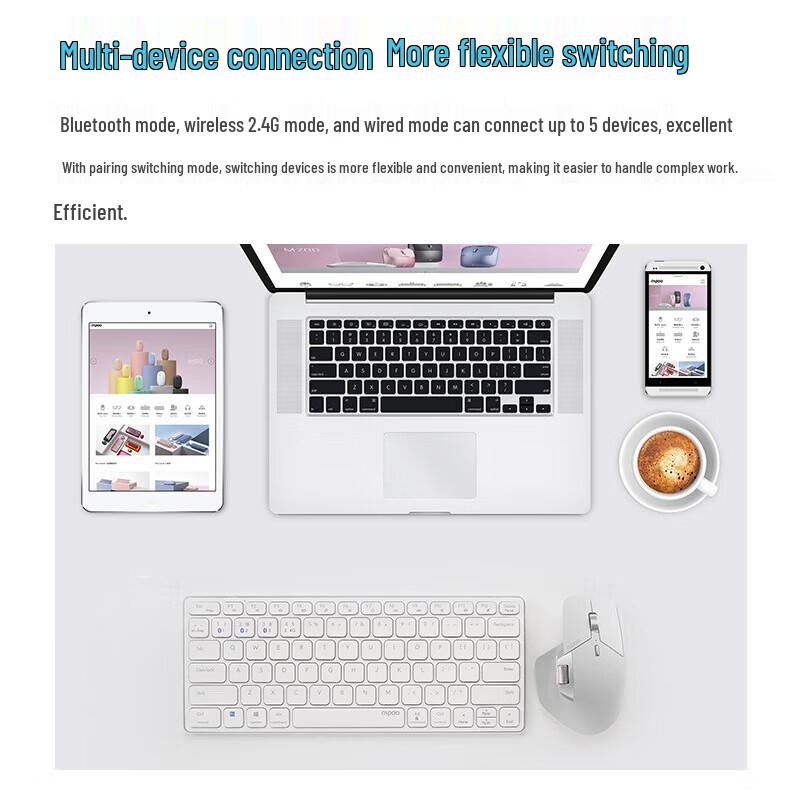 Rapoo MT760 Ergonomische kabellose Maus im Drei-Modus
