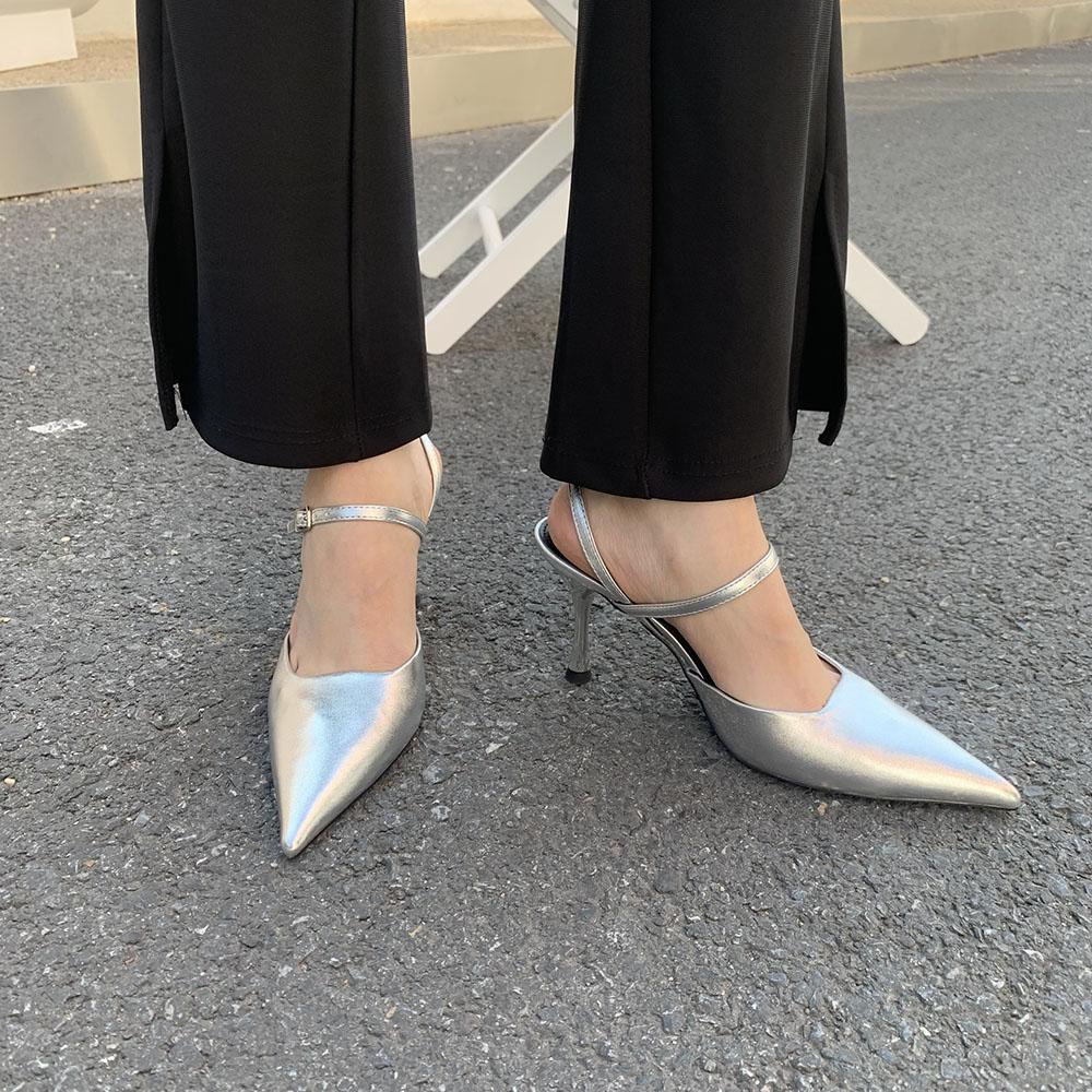 Fashion Pointed Toe Women Sandals 2024 New Arrivals Fashion Dress Shoes Stiletto Thin High Heels Party Pumps Dress Shoes 2024 News