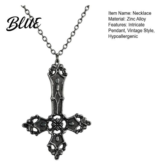 Delicate Pendant Necklace Vintage for Women Men Baroque Hypoallergenic Intricate