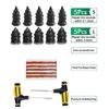 PWS New Car Tire Repair Tool Kit Rubber Tubeless Tyre Puncture Repair Kit Studding Tool for Bike Motorcycle Tires Repair Set