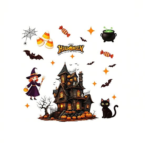 Static Glass Sticker  Halloween Window Clings