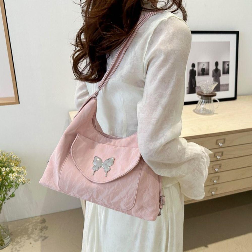 

Large Capacity Butterfly Shoulder Bag Korean Style Women Totes Handbags Girls
