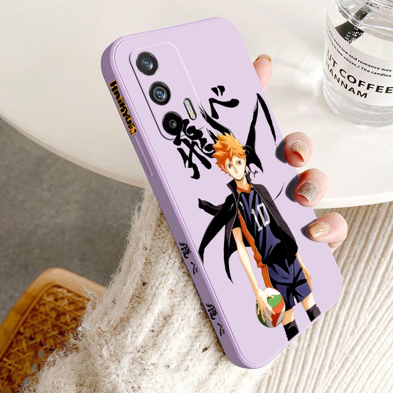 

Haikyuu анимация для Realme Q5 GT Neo 5 3T 3 XT X3 C55 C30 C21Y C11 C2 Explorer Master Liquid чехол для телефона с левой веревкой Realme X2