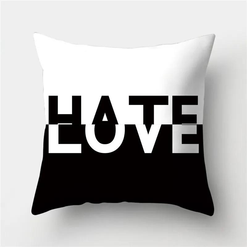 45x45cm black geometric stripes irregular pattern series cushion cover square pillow case home office bedroom decoration