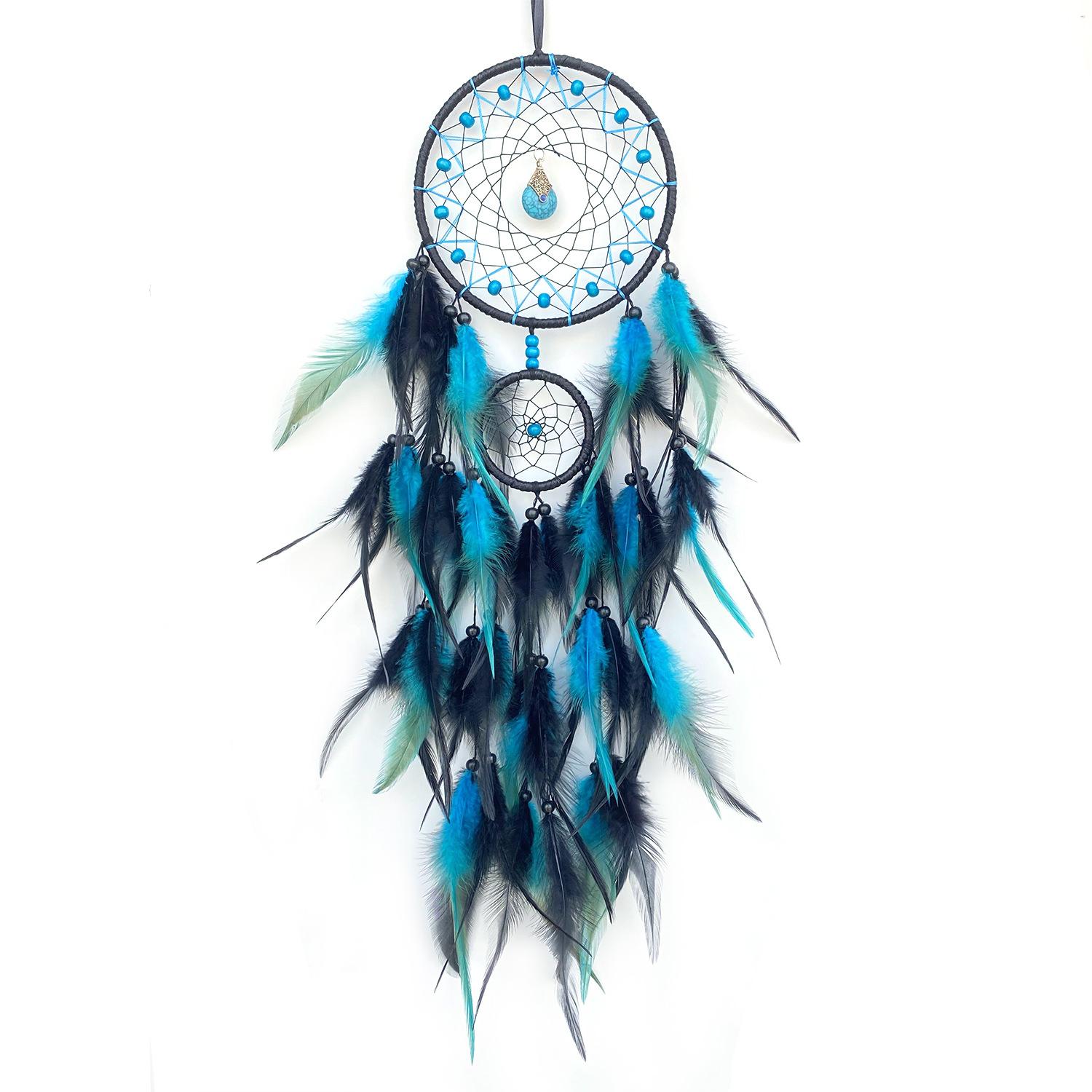 

Home Decoration Light Luxury Dreamcatcher Feather Hanging Handmade Weaving Wind Chimes Living Room Wall Decorations Hanging