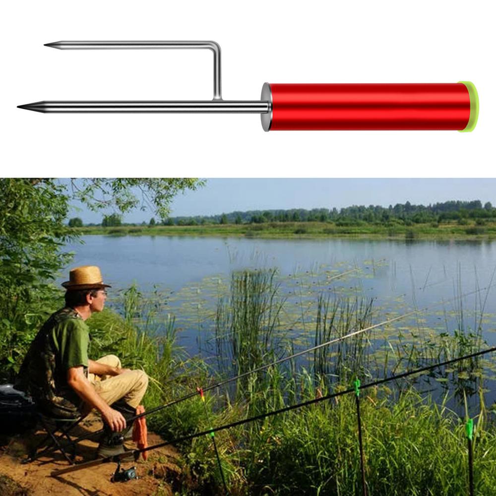 Držáky zemních tyčí pro rybolov Držák rybářských prutů Zápich do země Zemní podpora Stojan na rybářské pruty Přenosný Držák mořských prutů
