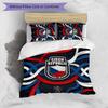 Czech Republi Football Printed Bedding 3 Piece Set Cozy Breathable Bed Cover Set As Housewarming Holiday Gift