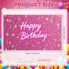 Banner Lavender Pink Tone Birthday Display Celebration Background Pink Floral Branches Party Background For Friend Adult