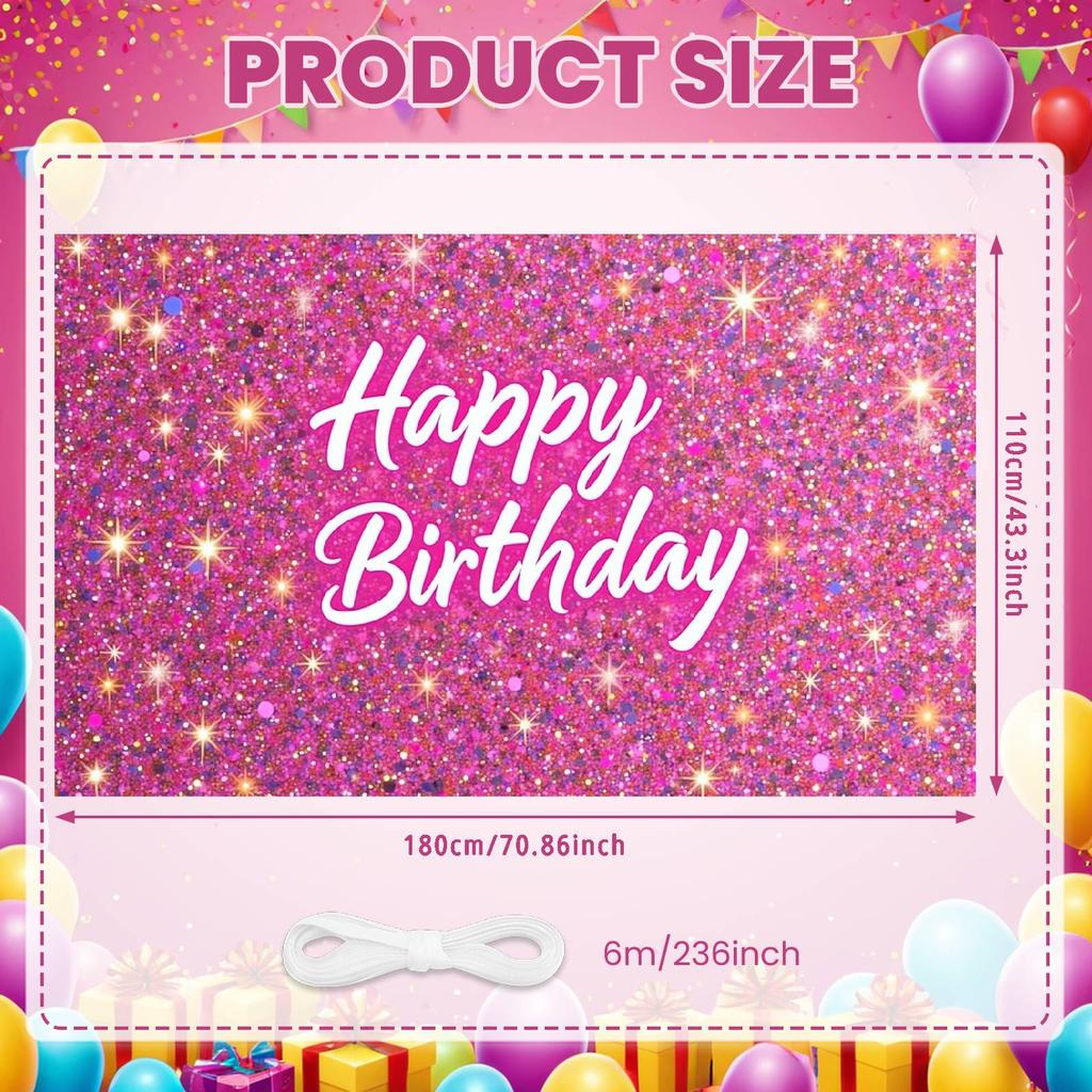 Banner Lavender Pink Tone Birthday Display Celebration Background Pink Floral Branches Party Background For Friend Adult