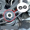 CNC Aluminum Central Console Steering Stem Nut Universal M28X1.0 Compatible with S1000RR 2009-2022 S1000R M1000RR 4 R nineT 14-20(Black)