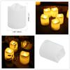 24PC Pack Flameless LED Candles Flicker/Non-Flicker Battery Operated Tea Lights Warm White for Wedding Table Christmas Decor