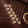 Light Luxury 12 Constellation Necklace Moon Sun Bohemian Golden Necklace  Summer