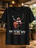 Bunbury Las Consecuencias Usa Tour 2010 Design Acoustic Guitar Stage Photo And Cream Serif Type Unisex All Tshirt