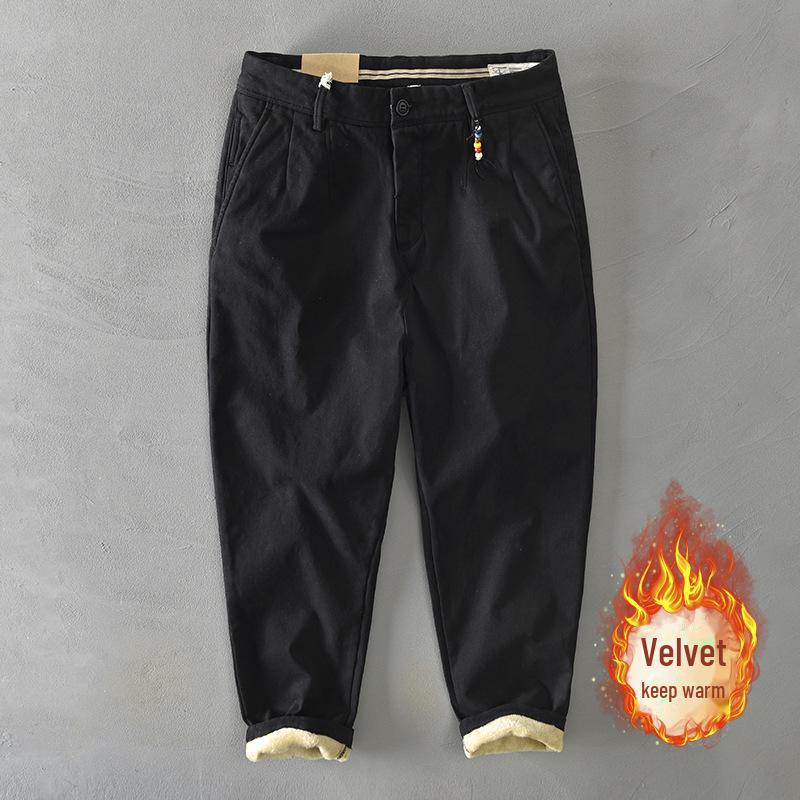 Z338 Herren Baumwolle Samtgefütterte Lässige Overalls - Herbst/Winter Kollektion