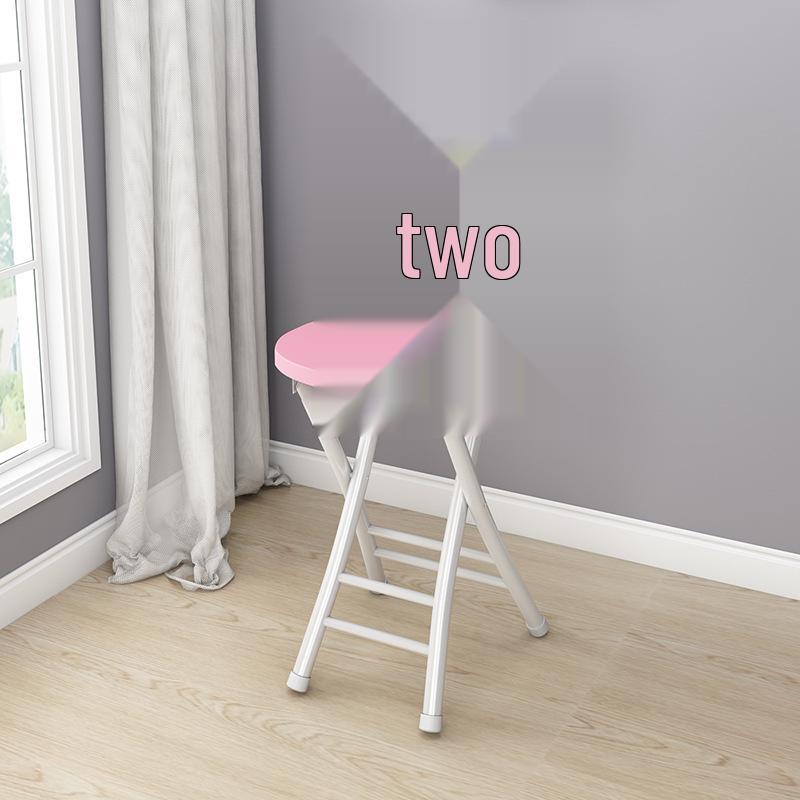 Portable Folding Dining & Leisure Chair with Backrest - Adult Indoor/Outdoor Round & Tall Stool