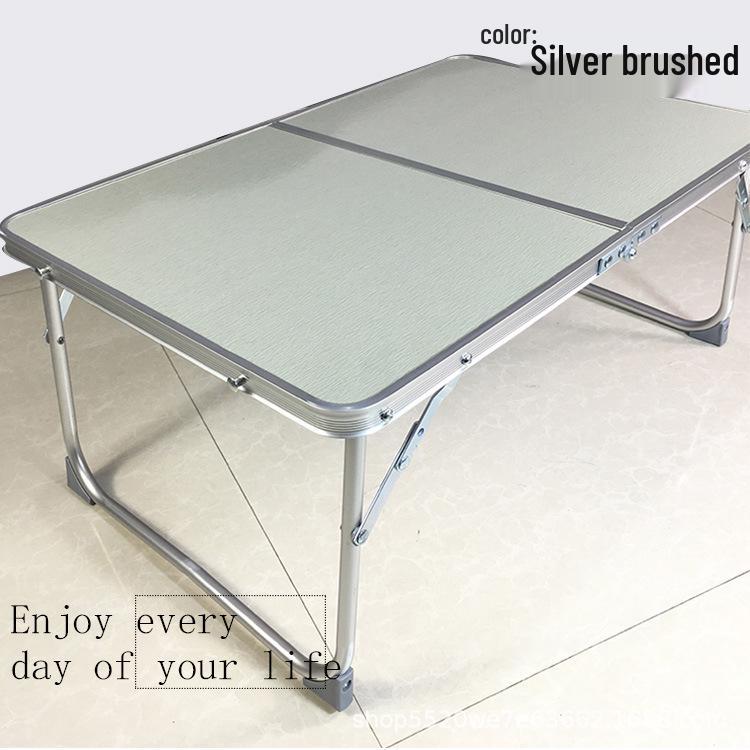 Portable Folding Camping Table: Lightweight Laptop & Snack Bed Desk