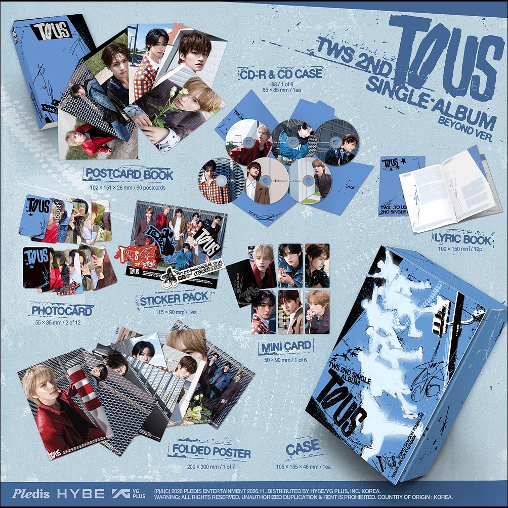 [Vorbestellung] TWS 2. Single-Album TO US Closer Beyond Ver KPOP Versiegelt (Schließen / Jenseits ver.) + Kostenloses Geschenk