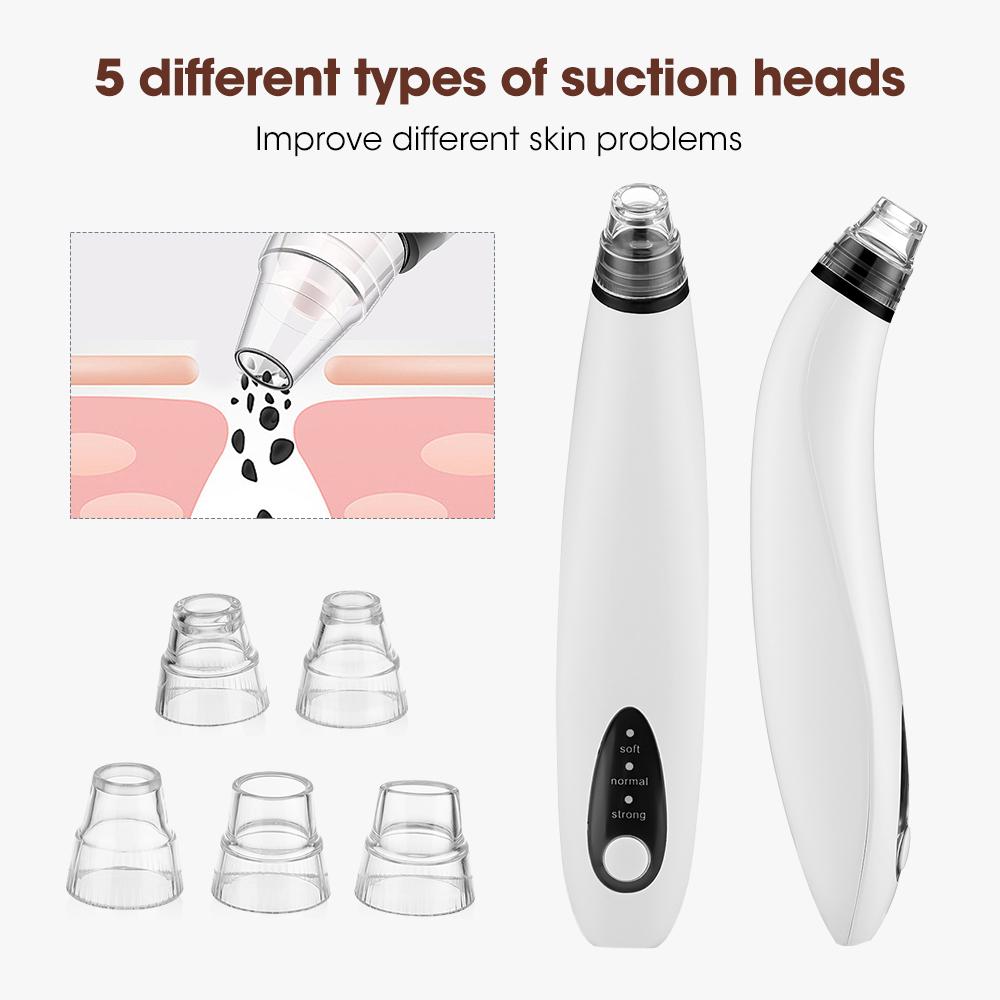 App Visual Electric Blackhead Remover 3 Levels Suction Vacuum Acne Pore Cleaner Black Dots Extractor Facial Deep Clean Skin Care